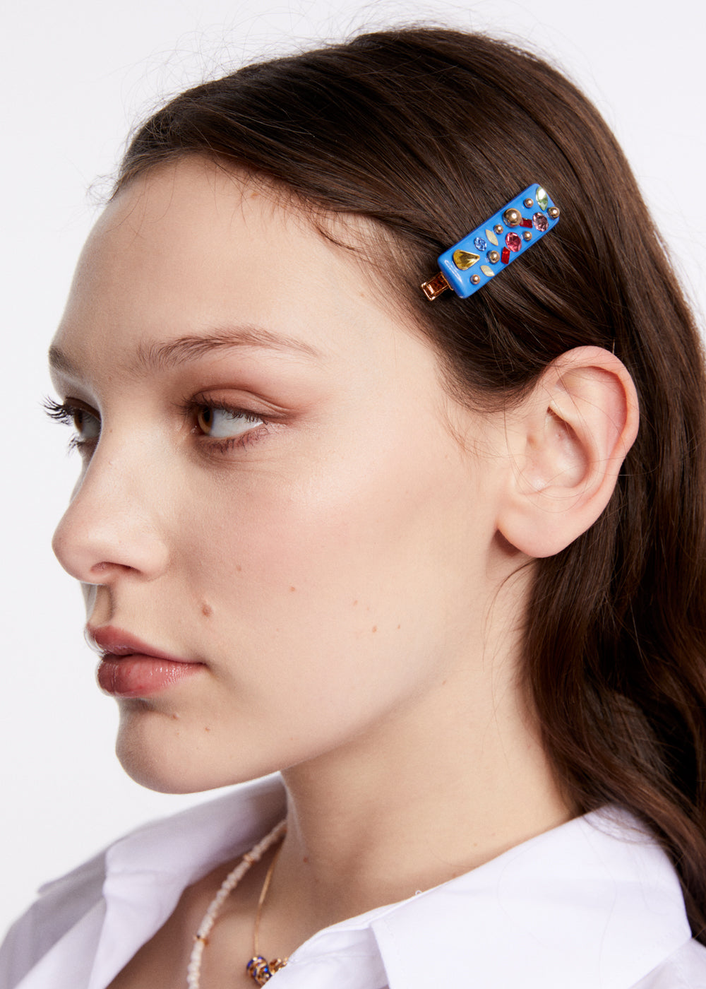 DesignB London - Confezione Da 2 Fermagli Per Capelli Viola E Verde