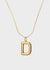 ALPHABET NECKLACE IN GOLD+LETTER