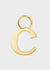 ALPHABET CHARM GOLD + LETTERS