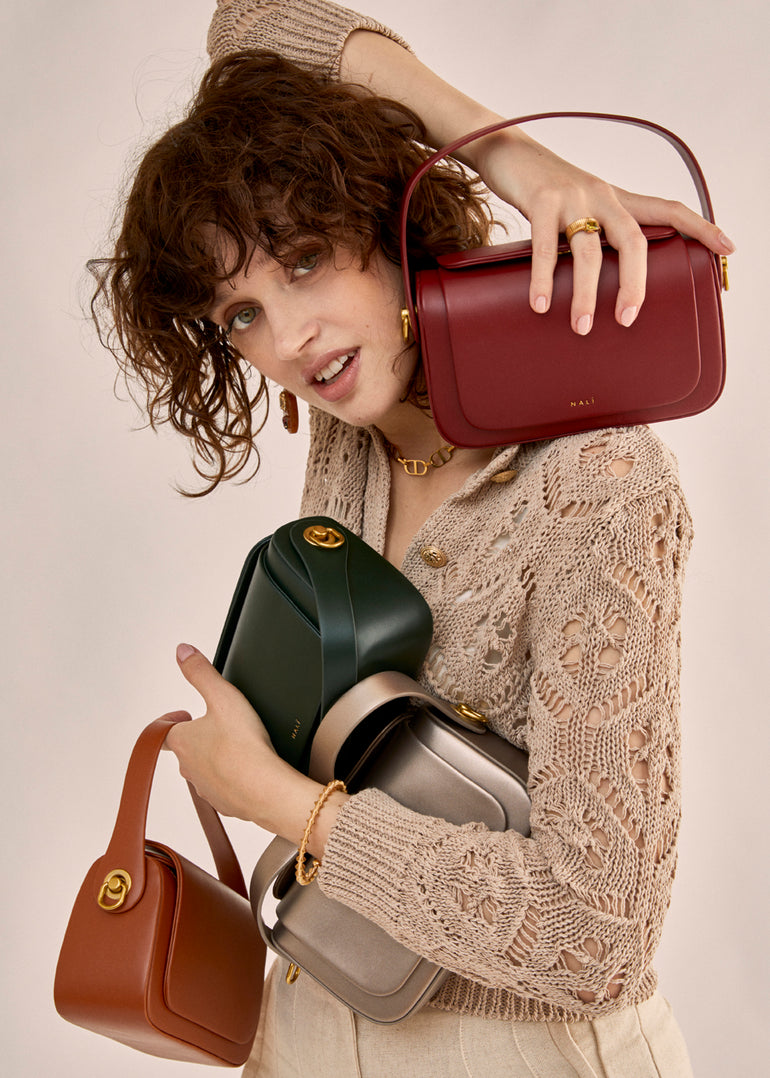 BORSA PHOEBE RIGIDA A SPALLA COLORI – Nalì - Main Image