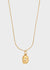 COLLANA  CHUNKY LETTERA ACC. INOS. ORO