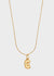COLLANA  CHUNKY LETTERA ACC. INOS. ORO