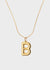 ALPHABET NECKLACE IN GOLD+LETTER