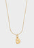 COLLANA  CHUNKY LETTERA ACC. INOS. ORO