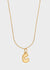 COLLANA  CHUNKY LETTERA ACC. INOS. ORO